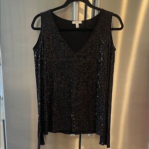 Chico's Sparkling Black Tank Top